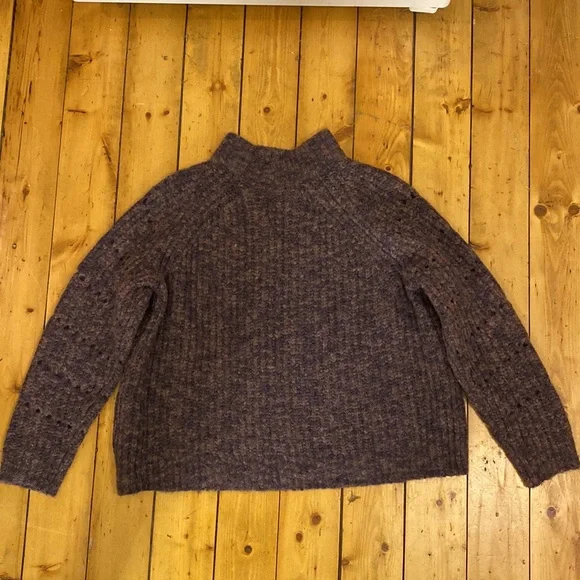 Madewell Purple Turtleneck Sweater - Picture 5 of 9